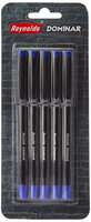 Reynolds DOMINAR BP 5 CT BLISTER - BLUE | Ball Point Pen Set With Comfortable Grip