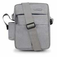  Wooum Water Resistance Sling Bag for Men and Women (Light Grey) 