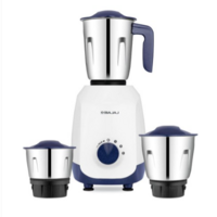Bajaj Ninja Series Blue Contempo 500W Mixer Grinder 3 SS Jars with Duracut Blades