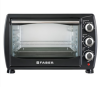 FABER Black 4 Stage Functions Bake Toast & Grill 1400W OTG Oven 20L
