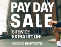 Reebok Pay Day Sale - Flat 50% off + Upto 90% off + Extra 10% off Sitewide