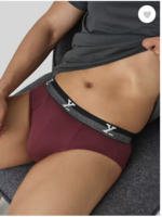XYXX  Nova IntelliFresh Cotton Maroon Colorblock Men Brief