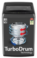 LG 8 kg 5 Star, Smart Inverter Technology, TurboDrum, Smart Diagnosis with Soft Closing Door Fully Automatic Top Load Washing Machine Black (T80VBMB4Z)