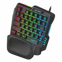 Zepto : Ant Esports Mk1001 One Handed Gaming Keyboard Rgb Backlit 35 Keys Portable Mini Gaming Keypad 