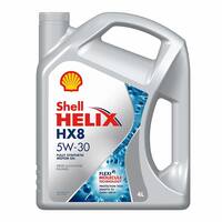 Shell Helix HX8 5W-30 API SN Plus Fully Synthetic Engine Oil for Petrol, Diesel & CNG Cars (4 L)