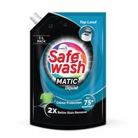 Safewash Top Load Matic 1L Refill Pouch Premium Liquid Detergent with Colour-Protect Technology