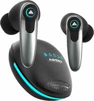 Boult Audio Maverick with 35H Playtime, 45ms Xtreme Low Latency Mode, Quad Mic ENC, Type C Fast Charging (10Mins=120Mins), 10mm Drivers, BT 5.3, IPX5 Airbass True Wireless in Ear Earbuds (Black)