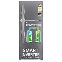 LG 240 L 3 Star Frost-Free Smart Inverter Double Door Refrigerator (GL-S292RDSX, Dazzle Steel, Convertible & Multi Air Flow Cooling)