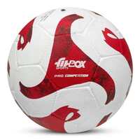 FitBox Sports Pro-League Football | 32 Panel Rubber Moulded Design for Indoor & Outdoor | Waterproof - Size 5 (White/Brown)