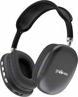GROOVES Metal X1 Newly Launched 15 HRS Battery, 40mm Drivers, Padded Ear Cushions, Integrated Controls, Dual Modes, Bluetooth Headphones, Wireless Headphone with Mic (Black)