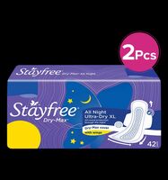 Stayfree Dry Max All Night Ultra Dry Xl - [ 42pcs x 2 ]