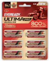 Grocery EVEREADY Ultima Pro Alkaline AA Battery Pack of 6 [location specific]