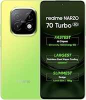 realme NARZO 70 Turbo 5G (Turbo Green,6GB RAM,128GB Storage) | Segment's Fastest Dimensity 7300 Energy 5G Chipset | Motorsports Inspired Design