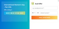 Edureka Women's Day Sale : Flat 25% Off on All Courses (AI, Data Science, Machine Learning, BI & Visualization, Cloud, DevOps, etc)