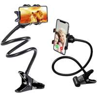 Zepto : Sounce Mobile Stand Holder | Metal Built | Flexible Cell Phone Stand for Video, Black