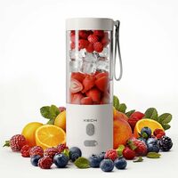 XECH Portable Blender For Smoothie And Juices Milk Shakes, Crushing Ice Fruit Juicer USB Rechargeable Battery 500 ML Hand Blender Built-in Jar (BlendX)