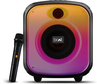 boAt PartyPal 63 Pro Wireless Mic for Karaoke Bluetooth Party Speaker (30W, 8HRS Playback, RGB LED & TWS)