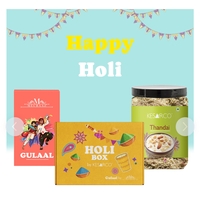 Holi Gulaal & Thandai Powder Gifting Combo by Kesarco