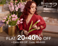 Max Fashion - Women's Fest | Flat 40% off + Extra 400 Off