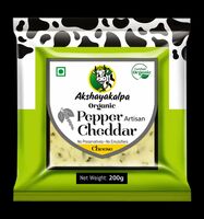 Akshayakalpa Pepper Cheddar Block - 200g