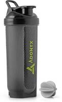 ADONYX Shaker Bottle with Whisk Ball | Gym 700 ml Shaker  (Pack of 1, Black, Plastic)