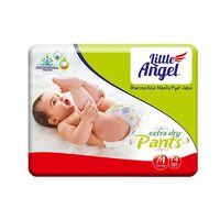 Fresh - Little Angel Extra Dry Baby Pants Diaper, Medium (M) Size, 74 Count (Location Specific)