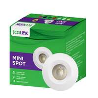 EcoLink 2W LED Spot Light | Mini Spot Light for Display & Home Decoration | Cut Out: 35mm, Color: Cool White, Pack of 1