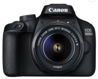 Canon EOS 3000D DSLR Camera 1 Body, 18 - 55 mm Lens  (Black)