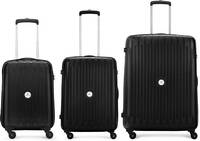 ARISTOCRAT  Hard Body Set of 3 Luggage 4 Wheels - ARMSTRONG SET 53+65+78 360 JBK - Black