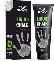 Slovic Liquid Chalk for Gym [100 ML] | Chalk for Gym Hand Grip | Gym Chalk for Strong Grip in Weight Lifting | Gym Equipment for Barbell Rod Grip | Ideal for Workout, Gym, Rock Climbing & Crossfit