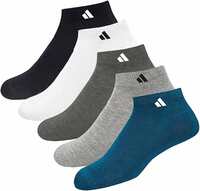 SJeware Unisex Cotton Men And Women Solid Ankle Length Socks (Pack Of 5) Sjw-2013, Assorted
