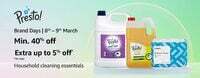 Amazon Presto Brand Days: Min. 40% off + Extra up to 5% off