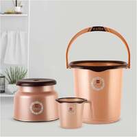 Cello Stella Bathroom Set | Set of 3, Peach [Apply ₹100 Off Coupon]