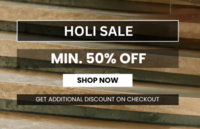 Raymond Holi Sale - Minimum 50% - 55% off + Extra upto 750 off