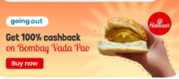 Magicpin  : 100% Cashback on Vada Pao at Haldiram's