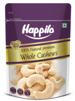 Happilo 100% Natural Premium Whole Cashews  (450 g    x 3)