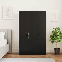 Amazon Brand - Solimo Medusa Engineered Wood 3 Door Wardrobe (Wenge Finish)
