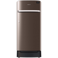 SAMSUNG Horizontal Curve 189 Litres 5 Star Direct Cool Single Door Refrigerator (Luxe Brown)