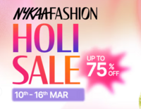 Nykaa Fashion Holi Sale | 10-16 Mar | Upto 80% off + Extra 10% / 1000 off + Extra 10% off on HDFC / Indusind cards