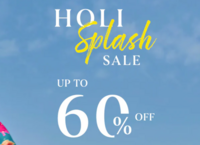 Libas Holi Splash Sale - Upto 60% off + Extra 10% Off Up to Rs.200 & Rs.100