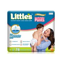 Fresh - Little's Baby Diapers S Size (Small) Pants Style | 4-8 kg | 78 Count (Location Specific)