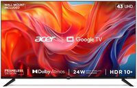 Acer 109 cm (43 inches) G Series 4K Ultra HD Smart LED Google TV AR43GT2851UDFL