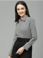 Style Quotient Women Striped Formal Shirt