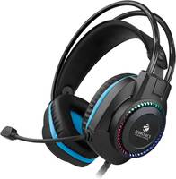 ZEBRONICS Zeb-Jet Premium Headphone,LED Headband,Suspension Design, 2 mtr 3.5mm+USB Wired Gaming