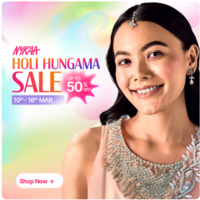 Nykaa Holi Hungama Sale Upto 70% off + Extra 20% off + Combo offers + Freebies & More