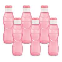 Milton Ace Flip BPA Free Food Grade Water Bottle 1 ltr with Leakproof Flip Top Cap pack of 6