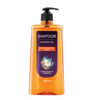 Santoor Shower Gel Sandalwwod And Gardenia - 500ml