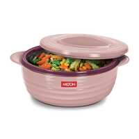 MILTON Aspire 1000 Serving Casserole, Double Walled Inner Stainless Steel, PU Insulated Kitchen Hot Pot, Keeps Food hot & Fresh for Roti, Biryani, 725 ml, Cherry Pink