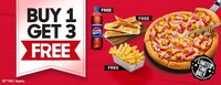 Pizza Hut : Buy 1 Get 3 Free 