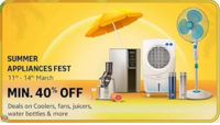 Amazon - Summer Appliances Fest - Min 40 to 70% off + Bank offers (Axis, SBI &More)